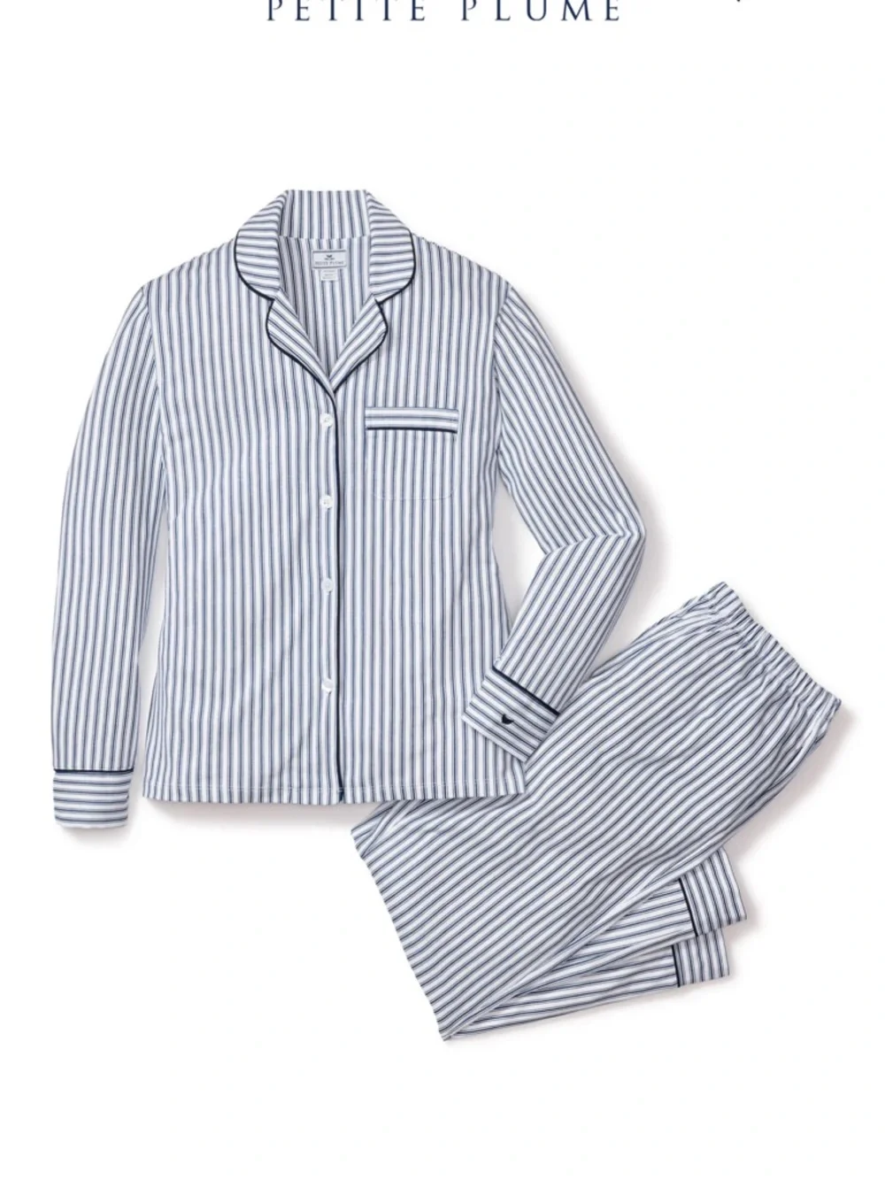 Petite Plume Pima Pajama Set - Picture 5 of 7